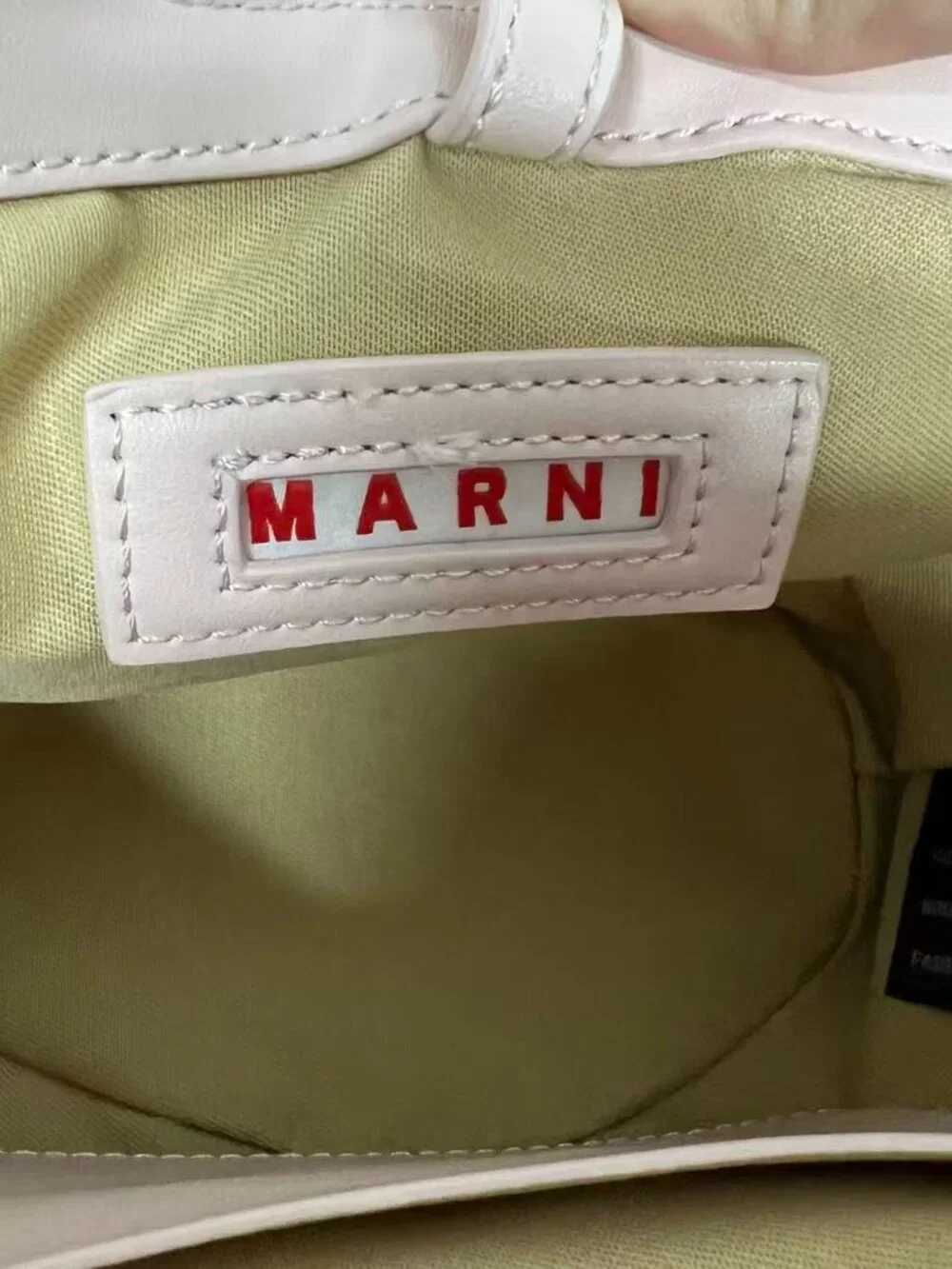 Marni Blush Woven Straw Mini Basket Handbag - Picture 6 of 6